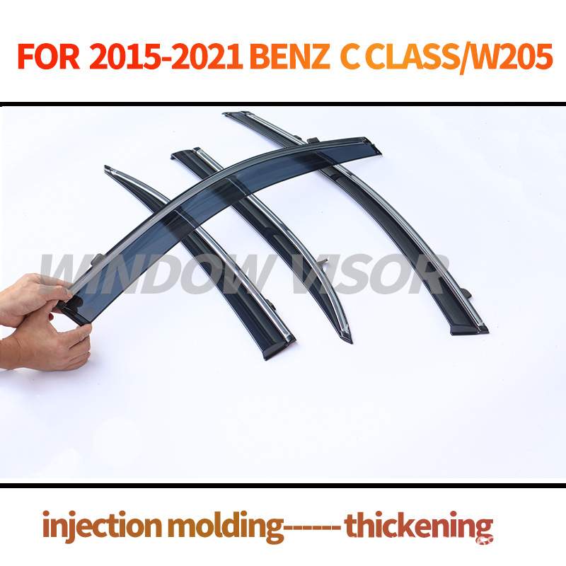 适用奔驰C级标轴W205车窗晴雨挡Benz C Class W205 Window visors