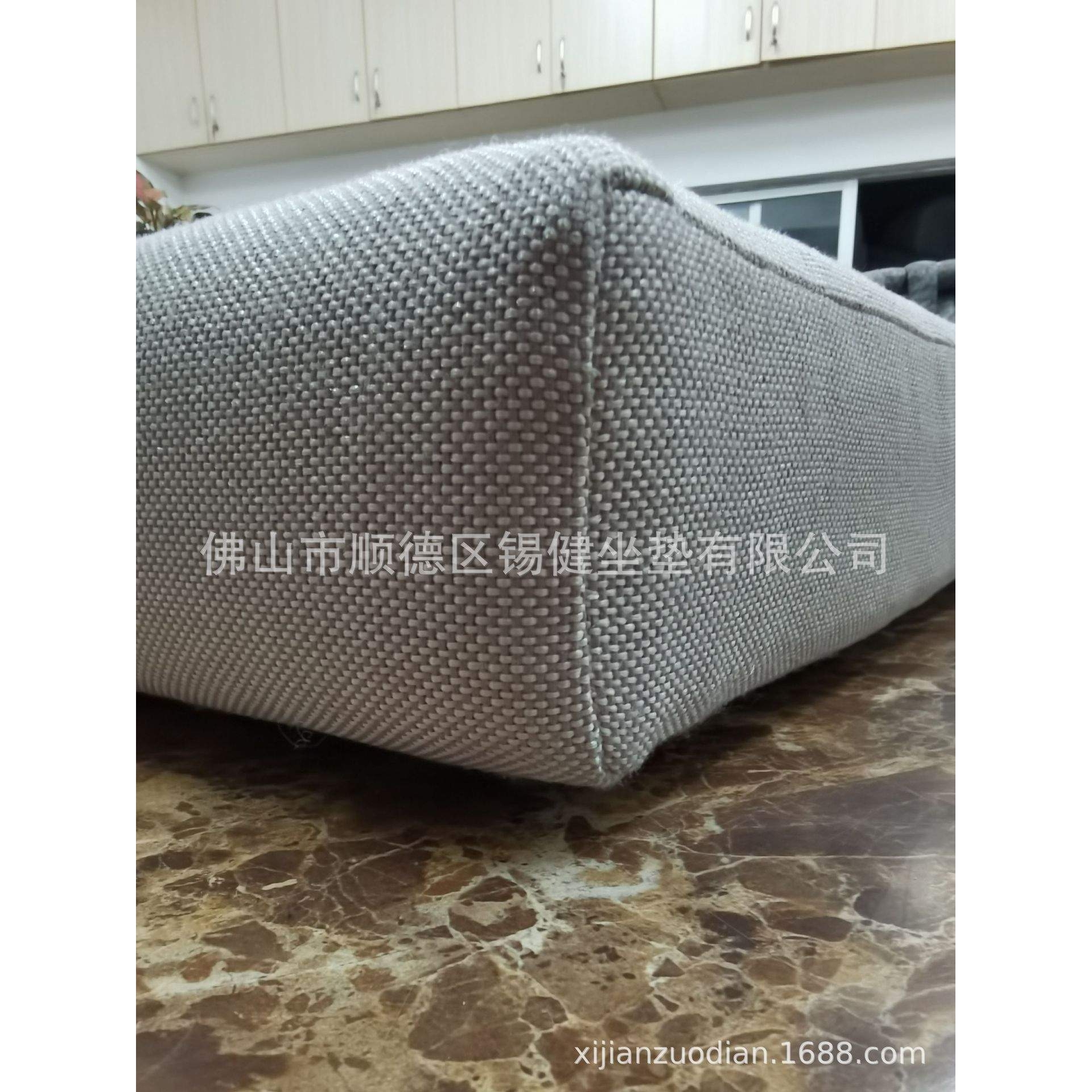 户外防水面料特斯林网布面料高密度快干海绵室外庭院座垫