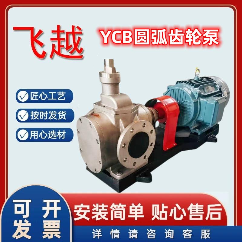 不锈钢圆弧齿轮泵YCB20/0.6低噪音输送管道自吸泵飞越泵业