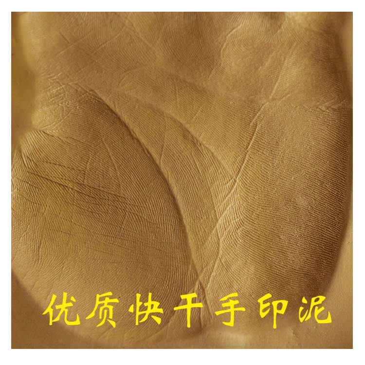 可户外长期保存手模用手足印泥 快干泥商务公司活动手印泥500g