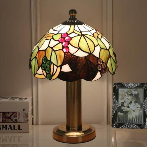 酒吧酒店宾馆民宿客栈客房欧式复古田园装饰台灯卧室床头台灯