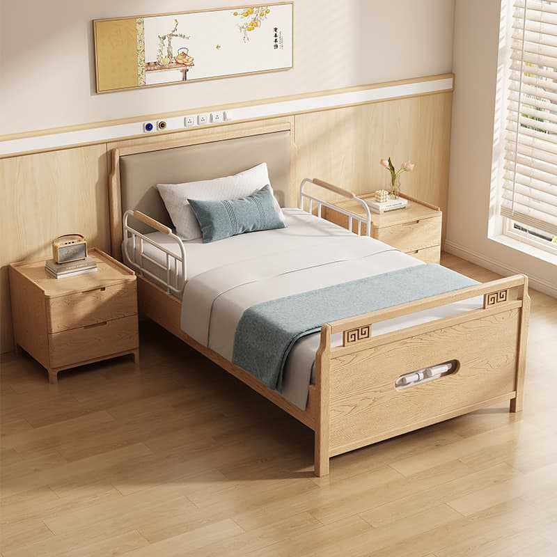 老人助起手摇防护床多功能电动床养老院适老自理床病人专用床家具