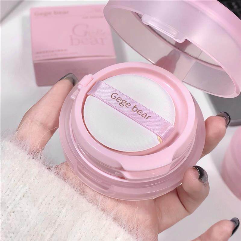 裸感清透双层气垫粉饼二合一bb霜遮瑕持久不脱妆粉底2018