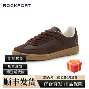 Rockport/乐步男女同款小白鞋T头复古休闲秋冬运动鞋德迅鞋平底鞋