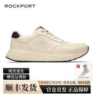 真皮透气跑步鞋 Rockport 2025夏新款 高端商务休闲鞋 厚底 乐步男士