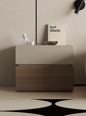 屋术床头柜简约现代卧室小型储物柜床头收纳柜大小可定制床边柜