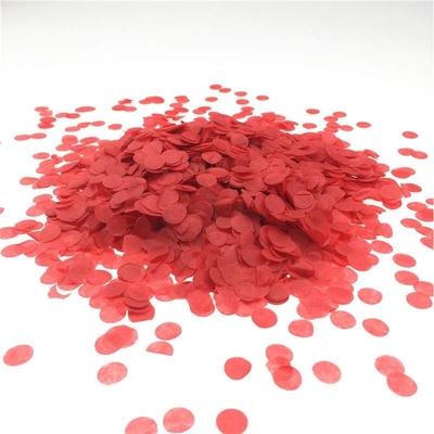 1cm圆形纯色五彩纸屑婚礼抛洒confetti透明气球填充物碎纸片500g