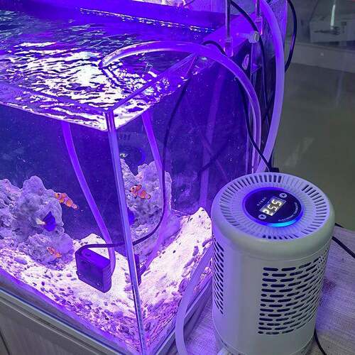 鱼缸水机冷冷恒温机制冷机水族降音温GH静电子制冷器制冷暖机