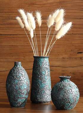 轻奢古风摆花瓶禅意装饰件客RFY厅家居品面电饰视柜摆桌件干花插