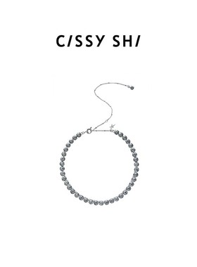 CISSY SHI波西米亚系列黑灰钻项链2023新品原创设计项链颈链女