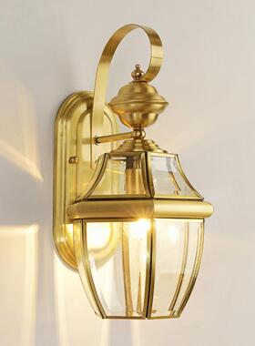 户外壁灯庭院防水阳1801灯台壁门灯全铜走廊口壁过道ld别墅e大门