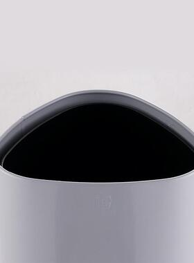 不锈钢垃圾桶卧室纸收纳桶室10升厨房盖28045垃圾废篓办公无脚踏