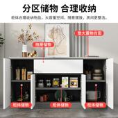 轻奢板物餐VSL柜现代简岩约客厅靠墙茶水柜实木柜子储柜厨边房置