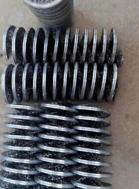 厂直供镀铜钢丝弹簧刷35719内绕钢家丝旋刷滚线材除螺抛锈光弹簧