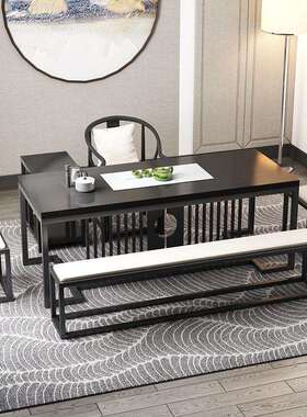 组代简约客现厅实木UMY功夫喝茶茶茶桌椅禅意茶桌室办公室泡茶桌