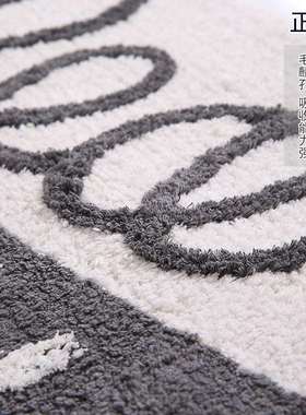 门家用室棉地垫卧LUI室床边进门脚垫浴吸水地毯卫生制间口脚垫