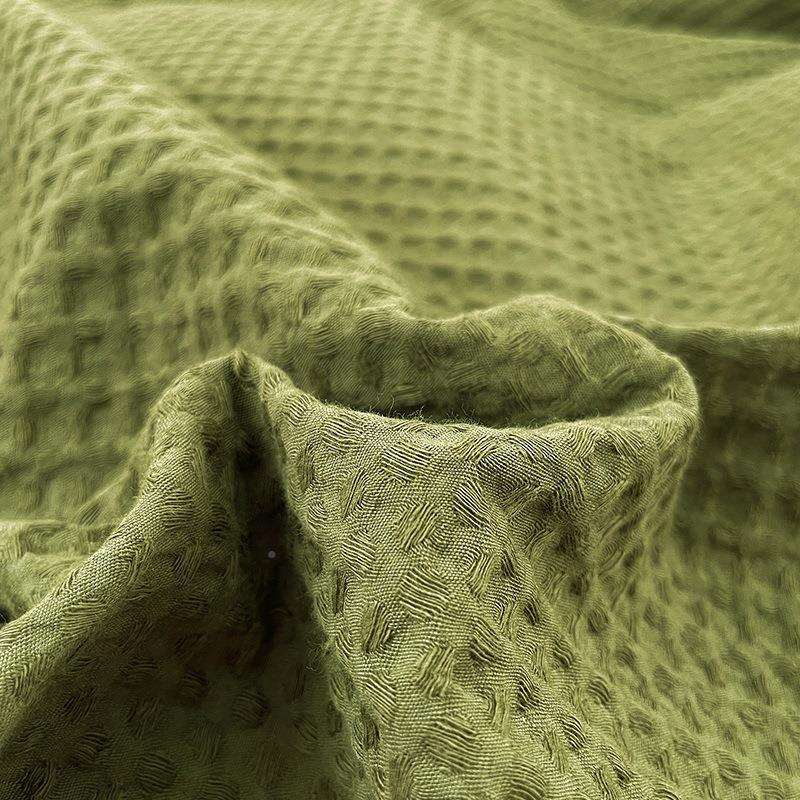 全棉类棋盘华夫格被套件全棉床单被罩宿舍A单人学生ydcw1321单床