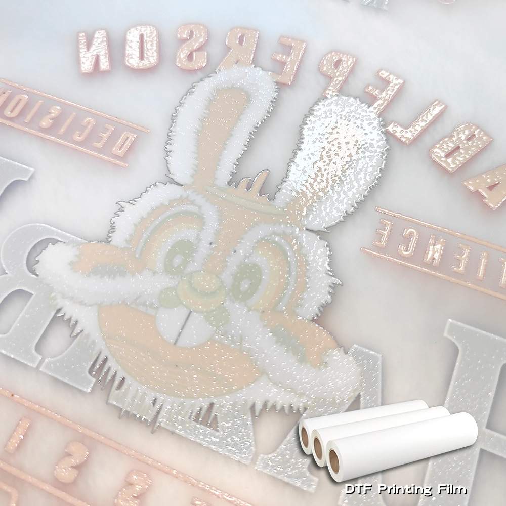 热转印膜卷材哑光喷墨打印机单热秒撕DTF白墨烫画膜材素材