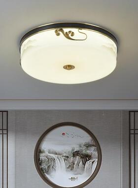 新中式吸顶灯圆形室31338灯现代简约书房灯主卧灯卧房间阳台过道