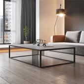 现代简约茶板茶几ICY家用客沙发桌办公岩室厅轻奢大理石极简茶几