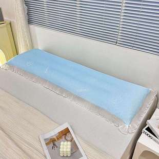 感柔软夏季 枕套韩凉ACA式 双人枕头套简约枕芯套 冰豆豆花边款 新款