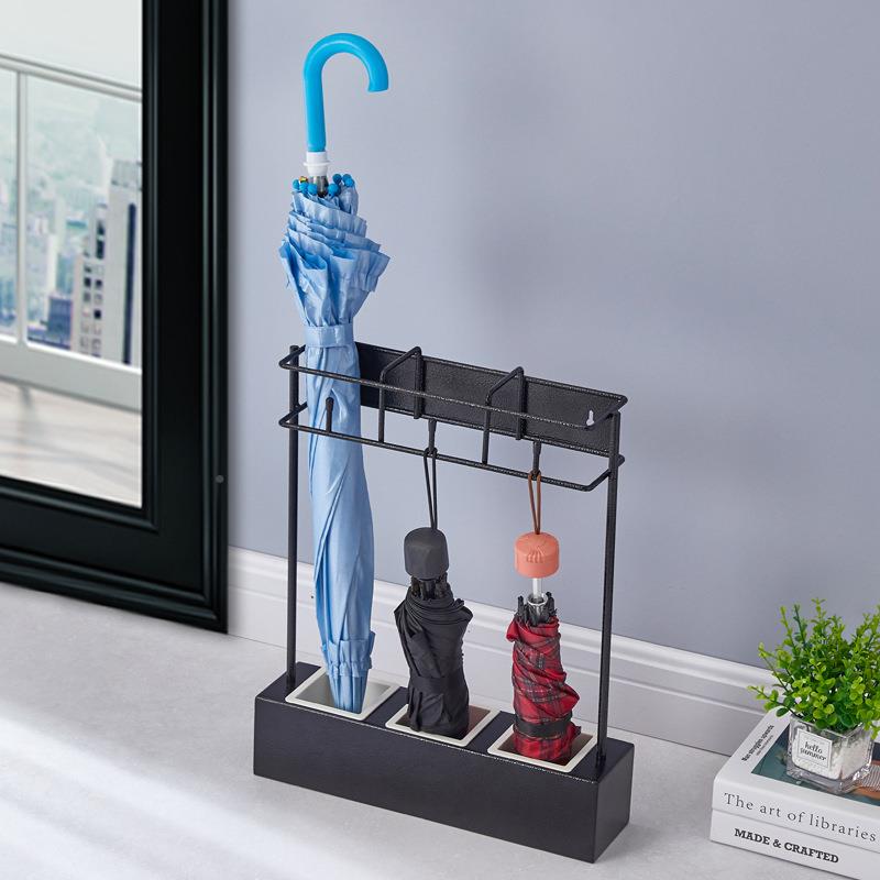 店商用放伞置物架公司前台式雨伞收纳架家用门口挂收纳桶雨伞架雨