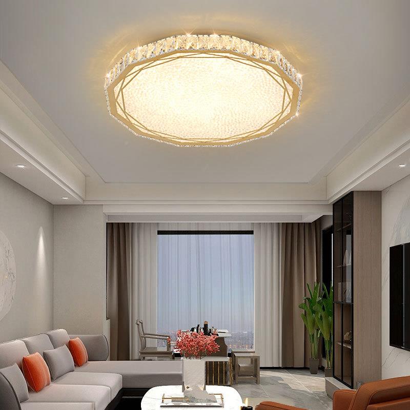 le7d吸顶灯高水晶客厅大灯现代简约网档红室卧书房组合屋全吸顶灯