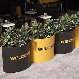 工业风S型花箱花坛组合26526353网创圆形意售楼部红商外业户花槽