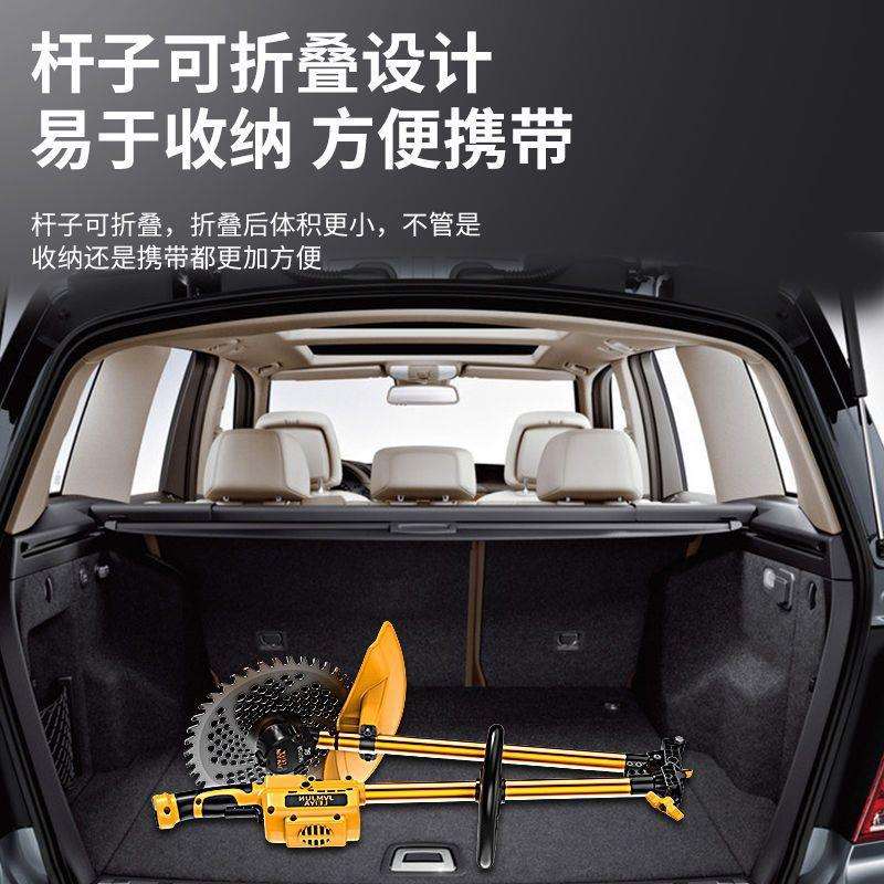 式无刷电动割草机充电农OQB用多功能负除草小型家用草坪打背草机