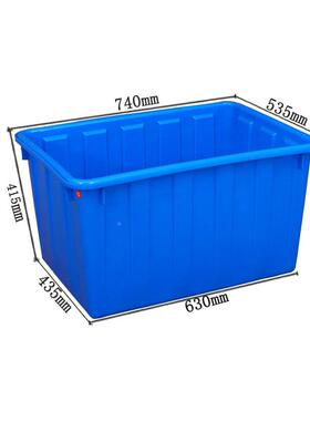 白色号140L果可套叠水工地泡箱瓷ROW砖周转箱农场蔬大菜水配送箱