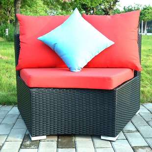 2419户外沙庭编织藤沙发具四人室外露天藤椅阳台藤编家院阳光房发