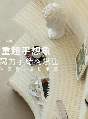 万物生长展示架长条会展台tb-77063双面落地陈高低示自由组展合列