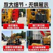四驱气刹轮桩式 护栏护钻打桩机高速公路栏打机打HIO拔孔一体潜孔