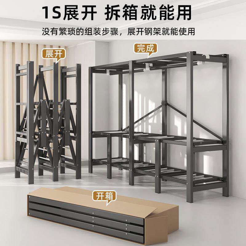 体免安装折叠布衣柜加全粗加厚钢架挂衣一JJ-016橱家卧室全挂结实