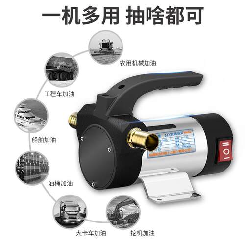 电动抽油泵12V泵2油4泵VGVL220V伏柴自吸泵油小型加油机抽油器