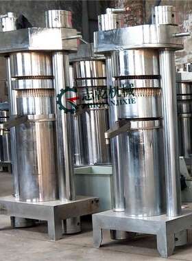 立式液压榨油机志小乾芝麻香油油机油房炸油KQR机型核桃榨机厂