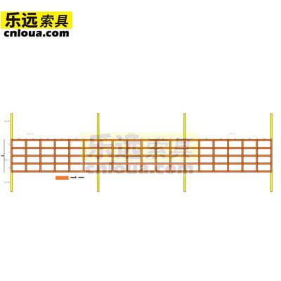 隧道施工通风管安装固定吊装网吊绳排风管道工程安全防护网兜网绳