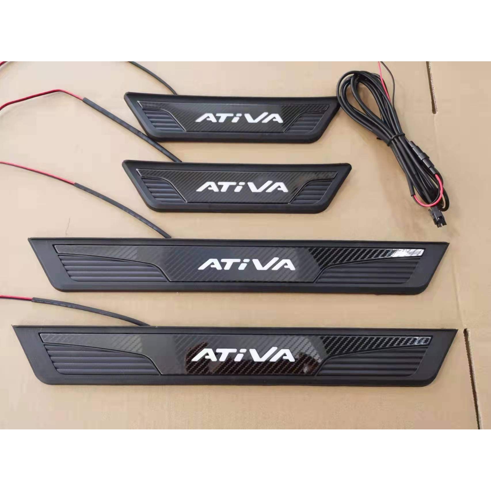 适用于21Perodua ativa 汽车改装门槛条迎宾踏板door sill scuff