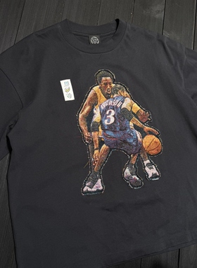 Remake 艾弗森vs科比 黑蓝色短袖