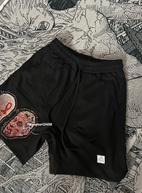 FAX NO. remake 罗德曼 黑色短裤 随机三个人头 手工制作 不退换