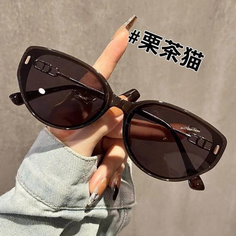 禧宥HIXYOU2清百搭猫眼墨镜女新款防紫外线级显瘦开车太阳镜