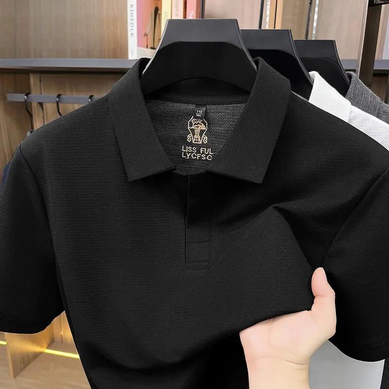 卓纳轻奢专柜品质夏新款男士时尚休闲短袖卫衣凉爽弹力百搭POLO衫