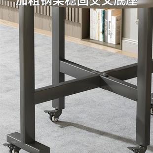 折叠桌家用小户型餐桌大圆桌现代简约饭桌简易桌子转盘组合可移
