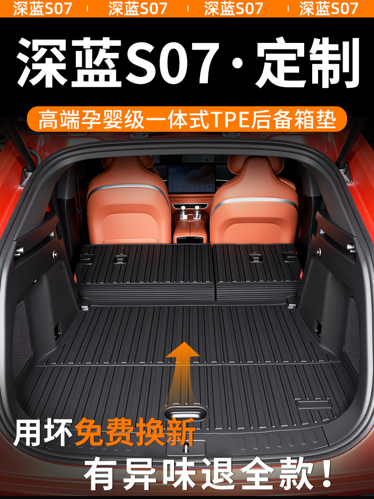 适用于深蓝色S07后备箱垫2025长安型用品汽车专用配件改装25新24