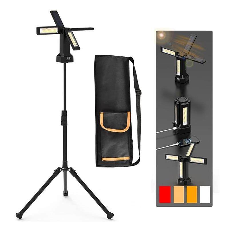 13200mAH太阳能小伞灯可折叠可充电可带支架四档可调光