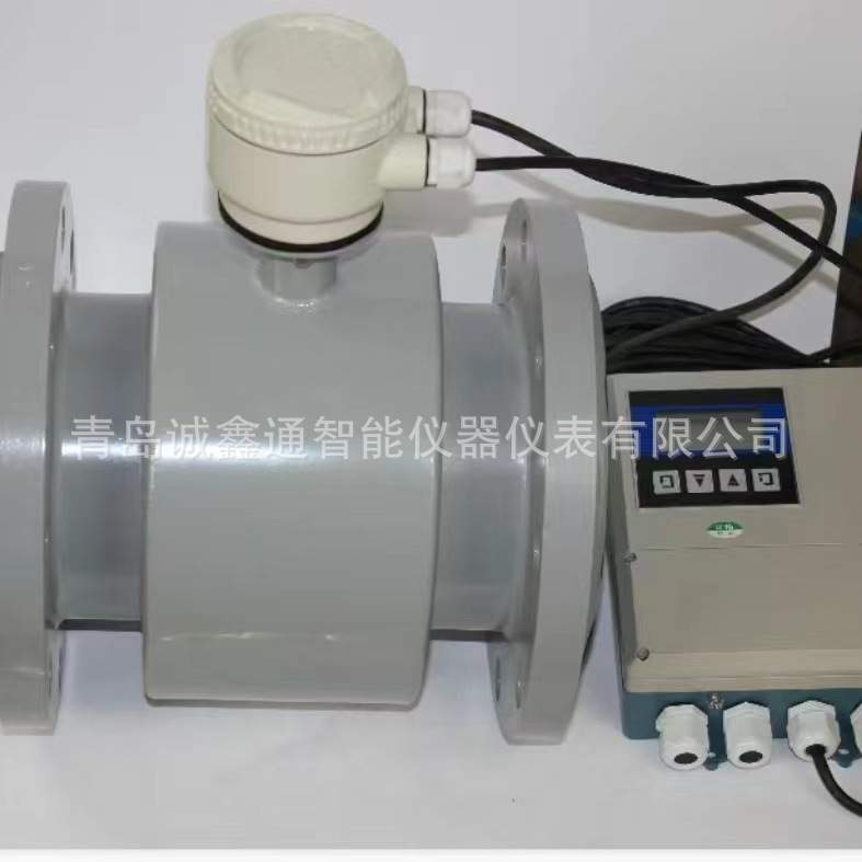 不锈钢电磁流量计管道式dn150防腐卡箍卫生型电磁流量表