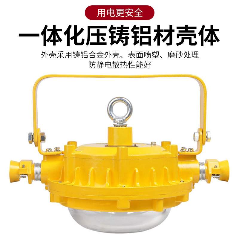 DGS48/127L(A)矿用隔爆型LED巷道灯50W/127V井下用圆形防爆照明灯