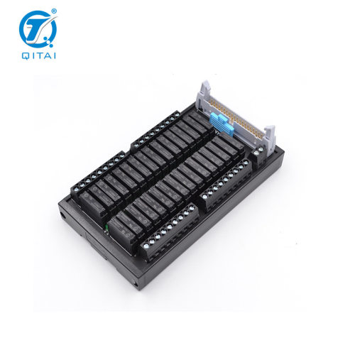 QMY417中转继电器模组可加底座端子台32位继电器1常开牛角座