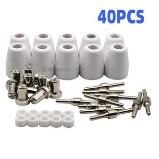 PT31 等离子切割配件镀镍LG40电极喷嘴保护嘴分流器40PCS 温州40A