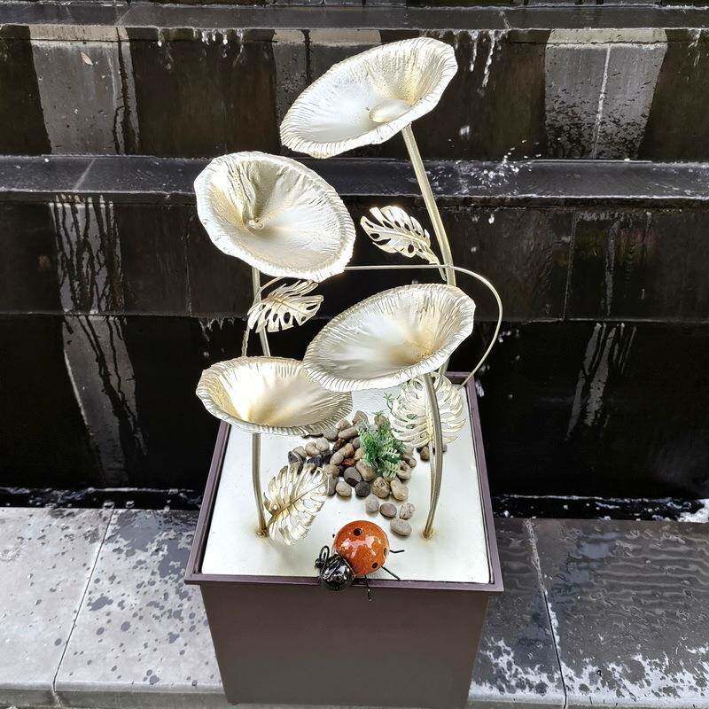 新品创意循环流水喷泉办公室客厅玄关家居插电工艺品桌面装饰摆件